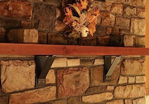 One 4" WIDE!! Metal Mantel Bracket, 8"x10" Shelf Bracket, Countertop Overhang, Corbel, Heavy Duty, Decorative, Fireplace, Free Shipping - Thumbnail 3