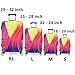 Fvstar Washable Print Luggage Cover Spandex Suitcase Cove Protective Zipper Carry On Covers (M, Colorful 22)