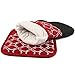 Heat Resistant Hot Oven Mitts & Pot Holders for Kitchen Set with Cotton Neoprene Silicone Non-Slip Grip Set of 2, Oven Gloves for BBQ Cooking Baking, Grilling, Machine Washable (Red Neoprene)