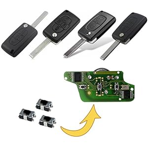 myshopx Microknop afstandsbediening sleutel afstandsbediening knop Micro SMD knop autosleutel MP08K