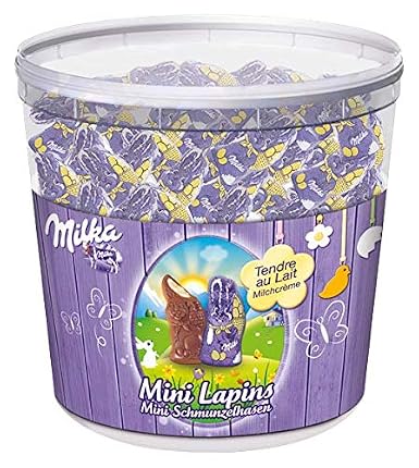 Milka Mini Schmunzelhasen Zartschmelzende Alpenmilch Schokolade