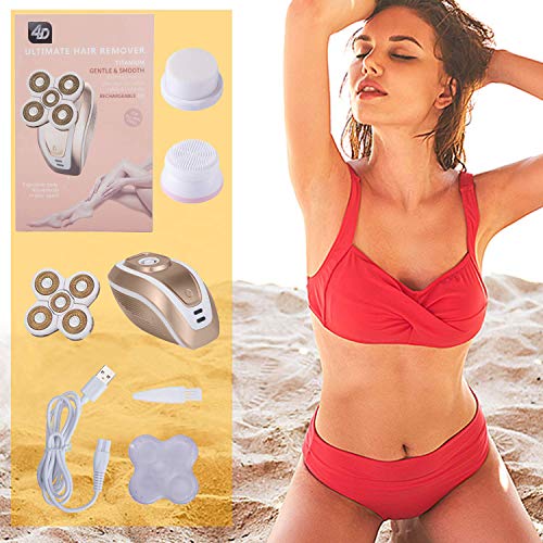 Electric Shaver for Women 3 In 1 Electric Razor Painless Hair Remover Body Face Legs and Bikini Area Rechargeable/Waterproof - Thumbnail 5