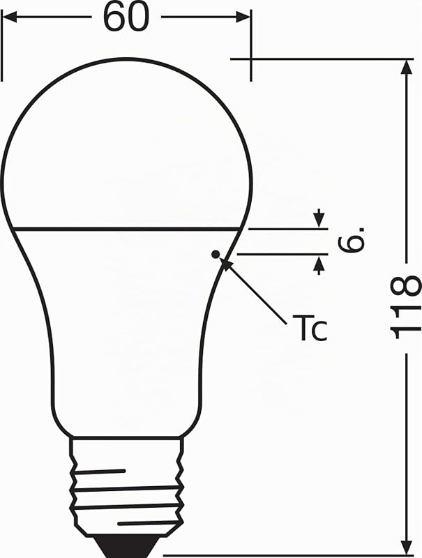Lampe LED Base Classic A100 forme d'ampoule 13W 827, 2700K blanc