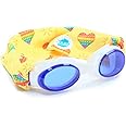 Splash Place SWIM GOGGLES with Fabric Strap - Adult & Kids Swim Goggles - Around The World Theme