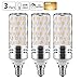 gezee E12 LED Corn Bulbs,15W LED Candelabra Light Bulbs 120 Watt Equivalent, 1500lm, Warm White 3000K LED Chandelier Bulbs, Decorative Candle, 4.1in*2.1in, Non-Dimmable LED Lamp(3-Pack)
