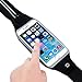 Running Waist Belt Pack - Sports Waistband w/ Zipper-iPhone 7, Samsung Water Resistant Case w/ Transparent Touch Screen Access, Key Ring&Side Pocket-Universal Exercise Workout&Fitness Smartphone Pouch
