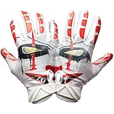 Battle Sports Science Adult Clown Football Gloves Red/White/Black L