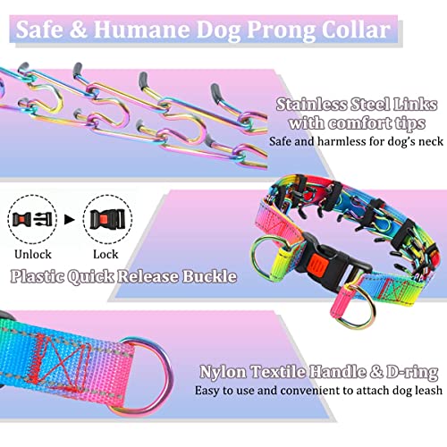 No Pull Dog Collar, Prong Collar for Small Medium Large Dogs, Pinch Collar  for Dogs with Quick Release Buckle, - Main Image