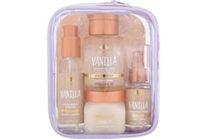 Tree Hut Mini Vanilla Everything Shower Gift Set, Exfoliating Sugar Scrub, Foaming Gel Wash & Whipped Body Butter, Hydrating & Moisturizing Self-Care Gift Set for Smooth Skin