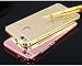 P9 Lite (2-IN-1) Case, ZHFLY Luxury Electroplate Mirror Acrylic PC Back Cover Case and Metal Bumper Frame for Huawei P9 Lite, Gold Mirror