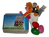 12 Surprise Eggs Finger Puppets Toys Assorted in Plastic Eggs and Vintage Box Made in USA. Perfect Birthday and Easter Egg Hunts.