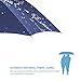 Free Walker 10 Ribs 45In Automatic Folding Umbrella with Double Canopy Rain & Wind Resistant Windproof Waterproof UV Protection Sturdy Portable Golf Umbrella for Men and Women(Blue)