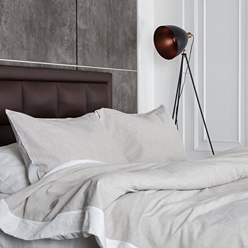 Washed European Flax Linen Blend Duvet Cover Set - Duvet Cover and 2(1) Pillow Case(s) - Soft and 100% Natural Fabric- Made in Europe by Organic Linen