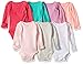 Carter's Baby 7 Pack Long Sleeve Bodysuits, multi peach, 3 Months