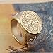 St Benedict Exorcism Gold Filled Stainless Steel Ring Demon Protection Ghost Hunter CSBP