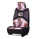 Mossy Oak Camo Seat Cover | Low Back | Break-up Pink | Single, Break-Up Pink, Single