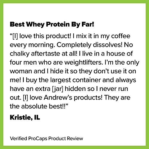 image for Andrew Lessman Ultimate Whey Protein Isolate 25 Servings - Supports Wo
