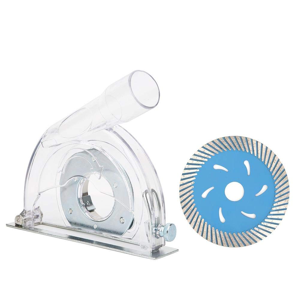 Dust Shroud Cover for Angle Grinder with Hex Wrench & Grinding Disc - B-110A Dust Extraction Shroud for Metal Wood Grinding