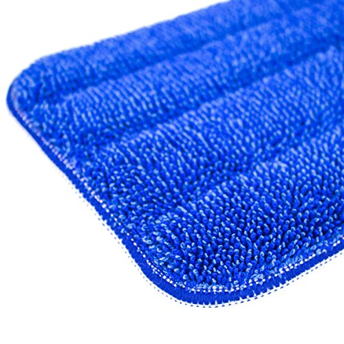 Zwipes 16" Microfiber Flat Mop Replacement Pad | Use Wet or Dry | Also Fits Libman Rubbermaid Reveal Bona 16" Mop Head Frames