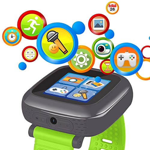GBD Kids Game Smart Watches [AR Pro Edition] for Boys Girls Birthday Gifts with Touch Screen Pedometer Timer Camera Alarm Clock Sport Wrist Watch Indoor Outdoor Kids Electronic Learning Toy (Green) - Thumbnail 2