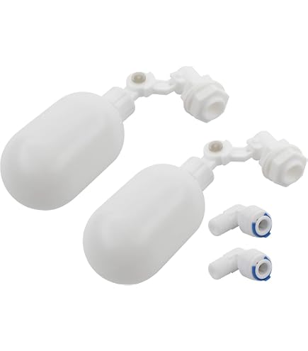 PureSec 2018 MFS2 Mini Vanne D'arrêt Flottante Réglable En Plastique Blanc A Raccord Rapide En Pvc Pour Tube Od 06 Cm Ou 38 Utilise Pour Systeme Ro Refrigerateur Machine A Cafe Machine A Glace PureSec 2018 MFS2 Mini Vanne D'arrêt Flottante Réglable En Plastique Blanc A Raccord Rapide En Pvc Pour Tube Od 06 Cm Ou 38 Utilise Pour Systeme Ro Refrigerateur Machine A Cafe Machine A Glace