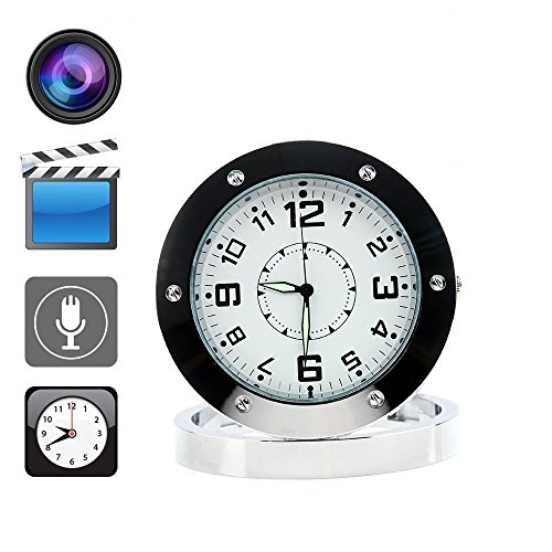 fannuoyi Security Camera Clock Video Recorder Cam Sound Motion Detector Mini DVR Nanny Cam
