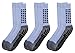 Deluxe Anti Non Skid Slip Slipper Hospital Socks with grips for Adults Men Women (Shoe Size :6-9, 3 pairs-white)