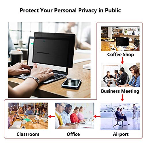 Magnetic MacBook Pro 16 inch Privacy Screen Compatible with MacBook Pro 16 Inch 2019 Released Model A2141, Easy On/Off Bubble-Free Design Privacy Screen MacBook Pro 16 inch - Thumbnail 5