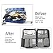 BIMNOOT Packing Cubes 7-Pcs Travel Luggage Packing Organizers Set with Laundry Bag & Shoe Bag (Grey)
