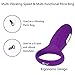 CNHIDEE Silicone USB-Charging 7 Speed Vibrating Cock/Penis Ring Vibrator, Purple, 0.6 Ounce