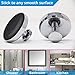 HOME SO Suction Cup Hooks for Shower Bathroom Kitchen Glass Door Mirror Tile, Diamond Collection - Removable Hook Hanger for Towel, Bath Robe, Coat, Loofah - Diamond Chrome (2-Pack)