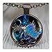 GlowlalaBlue Dragon Pendant, Blue Dragon Necklace, Dragon Jewelry, Space Necklace, Nebula, Dragon Wings Jewelry,