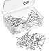 Outus 100 Pieces Flower Pins Corsages Pins Head Pins Wedding Bouquet Pins Crystal Pins Floral Bouquet Pins Clear (2 Inch) primary