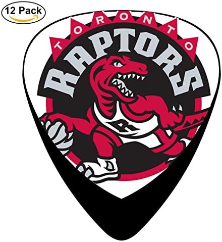 Toronto Raptors Guitar Picks 0.46mm/ 0.71mm/ 0.96mm for Guitar Bass Custom Musical Instruments 12-Pack Celluloid Paddles Plectrums