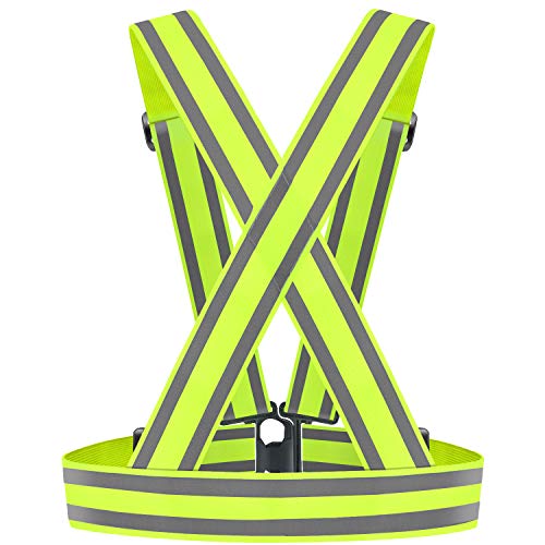 IDOU High Visibility straps Reflective Running GearSafety Vest for