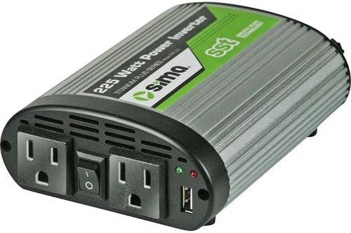 Sima 225W Dual-Outlet Smooth Start Power Inverter