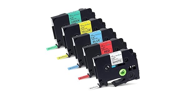 Wonfoucs - Cintas de Etiquetas Compatible para usar en lugar de ...