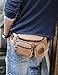 Muzee Mens Canvas Waist Pack Running Sling Backpack Crossbody Bag Fanny Packs