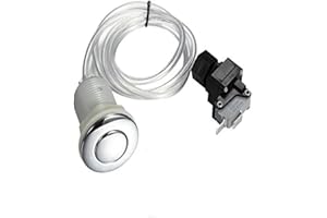 JOYUETLAN Garbage Disposal Air Switch Spa Bathtub Air Switch Button Kit Chrome Hot Tub Garbage Disposer or Evolution Food Waste Equipment