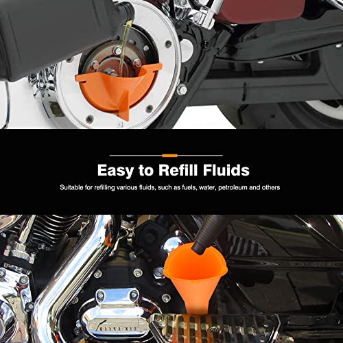 MoKo Car Oil Funnel, 2 Pack Wide Mouth Fuel Funnel, Motorcycle