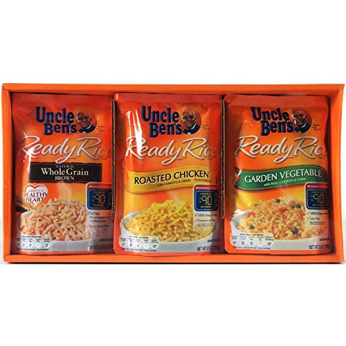 Uncle Ben's Ready Rice 6 Pouch Value Assortment Box , 6 x 8.8 oz (250 g) NET WT 3.3 lb