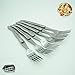 KeepingcooX® Laguiole Steak Forks of 6, Polished Stainless Steel Dinnerware/Tableware/Flatware/Cutlery Set, Made in China, Reputable Global Manufacturer with Certificate (GMC), Good for Money
