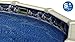Smartline 18 ft Round Swimming Pool Liner | Waterfall | Overlap Style | 48-52 Inch Wall Height | 25 Gauge Heavy Duty Virgin Vinyl | Designed for Steel Sided Above Ground Pools
