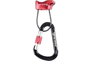 TRIWONDER ATC Belay Device V-grooved Micro Rescue Guide Belay Device for Rock Climbing Gear Rappelling Equipment