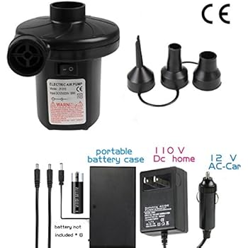 Pompa Elettrica Intex Quick-Fill AC 110-120V - Flusso Aria 21.2 CFM, 3 Ugelli, Per Gonfiabili