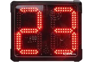 GAN XIN LED Shot Clock Programmable 14/24/30 Seconds Countdown for Basketball Game (GO2D-8R)