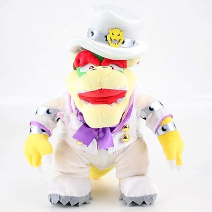 Fymmm Shop Jouets En Peluche 36 Cm Grand Stand Bowser Doux En Peluche Jouets Anime Super Mario Porter Un Uniforme Blanc Poupees En Peluche Pour Enfants Bebe Jouet Amazon Fr Cuisine Maison