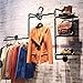OTUGARE Industrial pipe clothing rack industrial pipe hung clothing rack clothing display rack The clothes store display rack wall-mounted clothing display rack