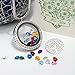 Family Tree of Life Floating Charms Memory Locket, Diy Stainless Steel Pendant Necklace with Birthstones