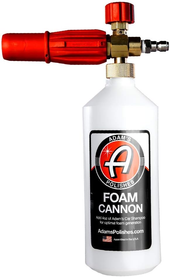 Adam's Red Foam Cannon Produces Unbelievably Thick Foam Adjustable